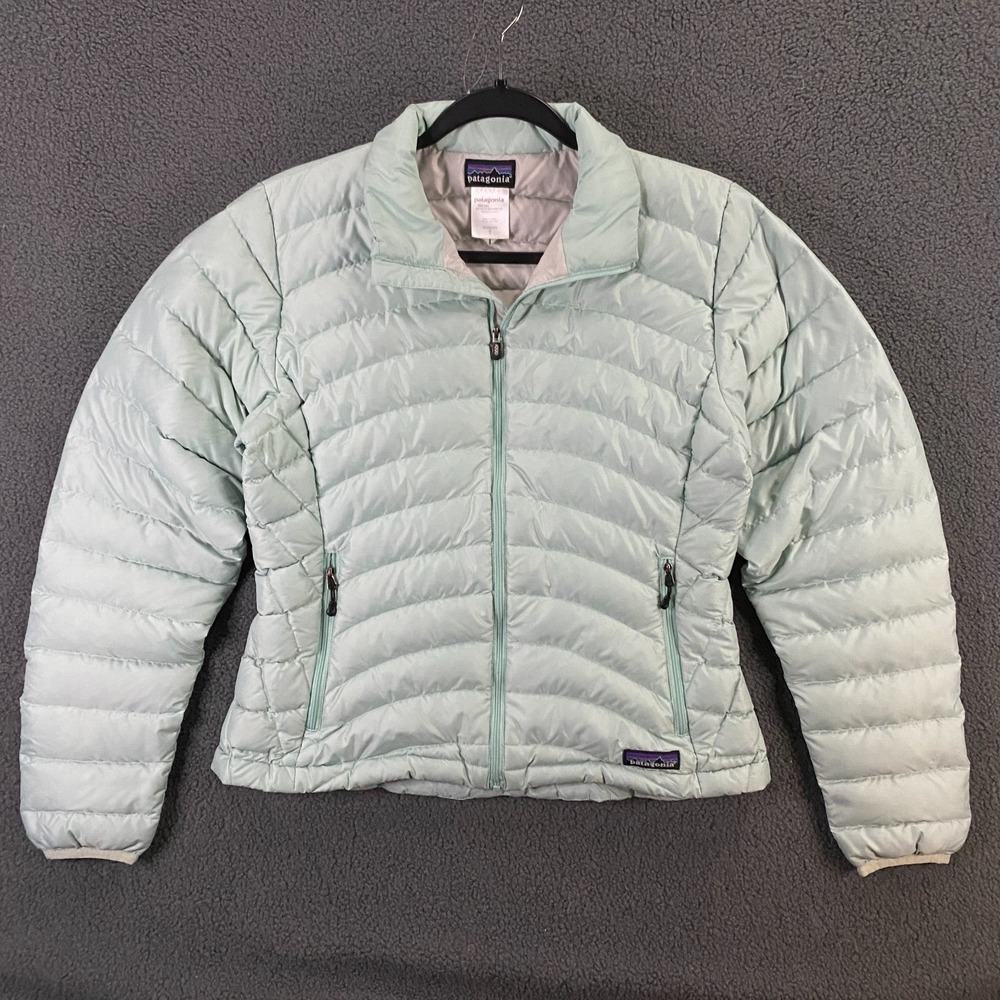 Patagonia Down Sweater Jacket Womens Small Insulated Puffer Mint Green